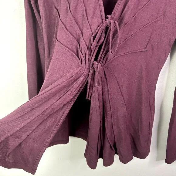 Venus‎ burgundy blouse size XS - Picture 4 of 5